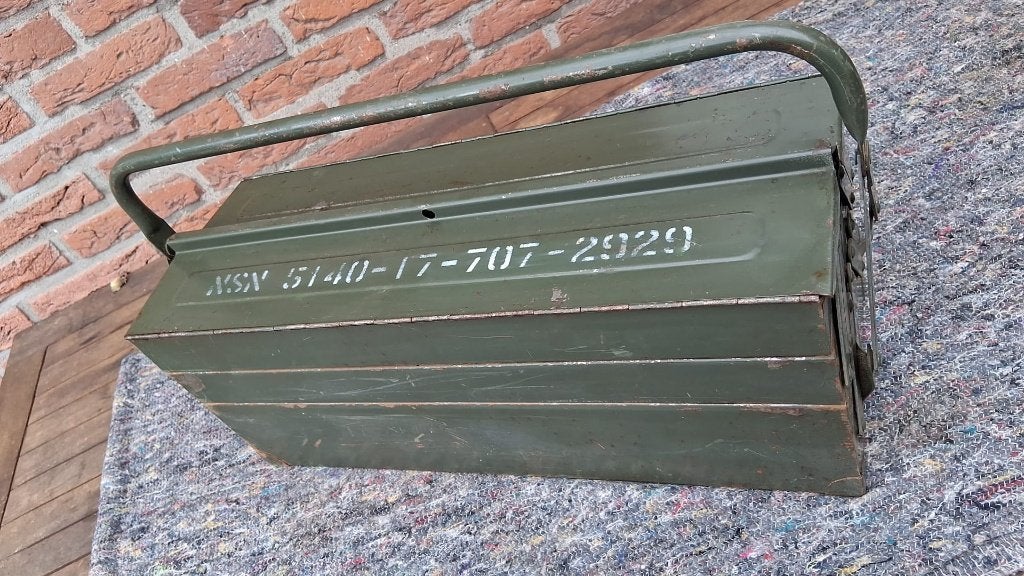Groene Gereedschapskist  5-delig, Ophalen of Verzenden, Gebruikt