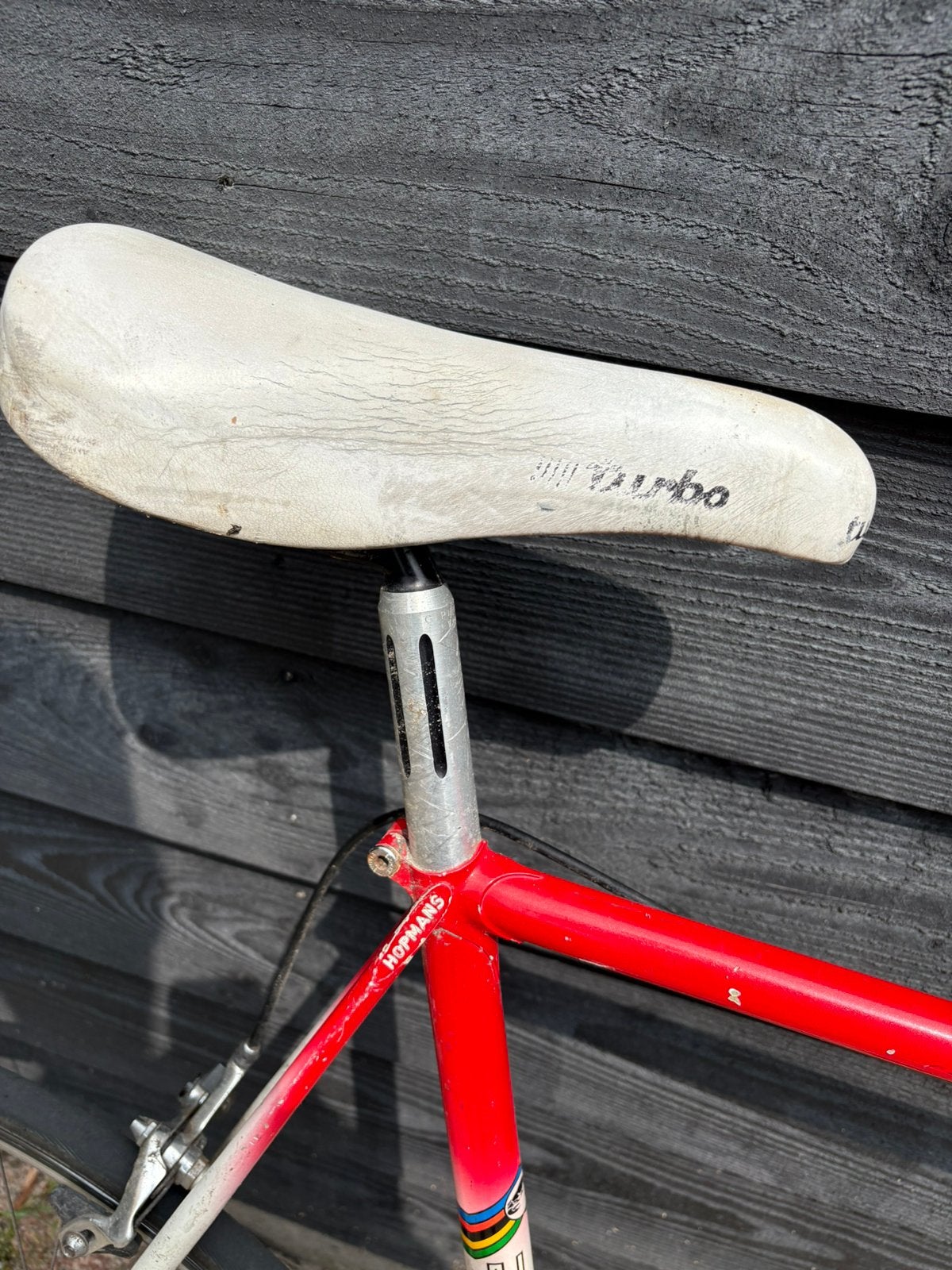Retro racefiets (frame 64cm) met fietshelm, Gebruikt, 57 tot 61 cm, Ophalen, Overige merken