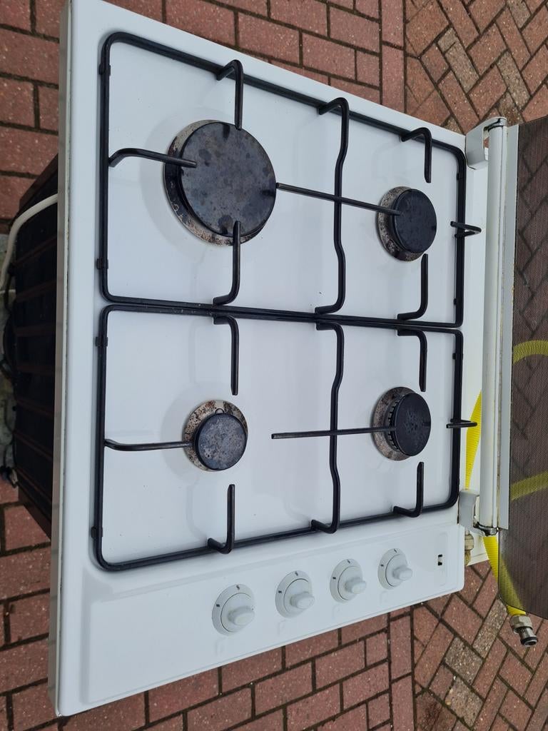 Vrijstaand kookplaat met 4 pitten - Gebruikt, Witgoed en Apparatuur, Ophalen, Gebruikt, 4 kookzones, Gas