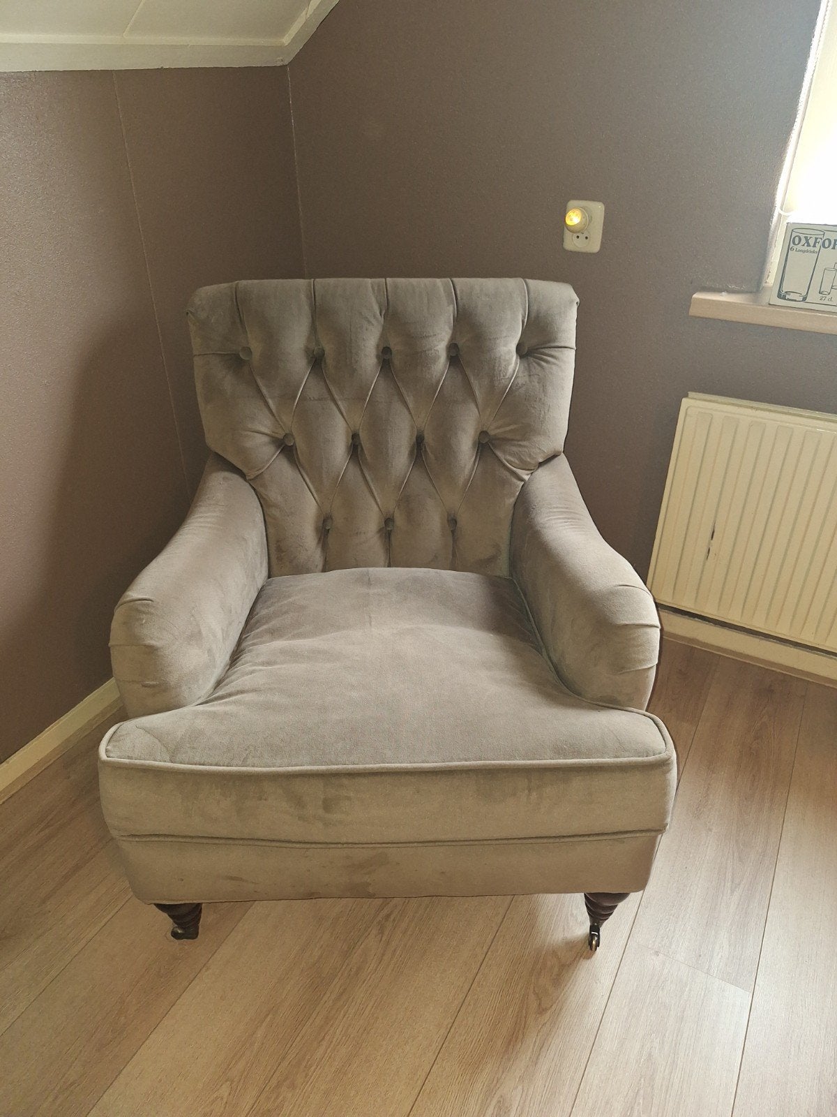 Landelijke Fauteuil, Huis en Inrichting, Fauteuils, Ophalen of Verzenden, Zo goed als nieuw, 75 tot 100 cm, 50 tot 75 cm