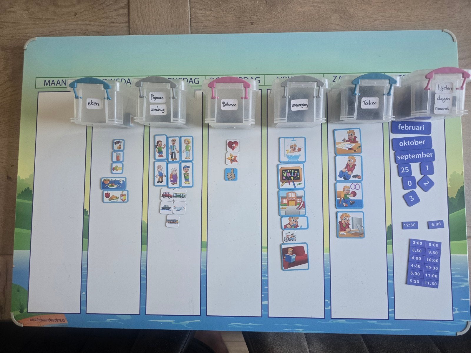 weekplanner, Ophalen of Verzenden, Zo goed als nieuw, Magneetbord