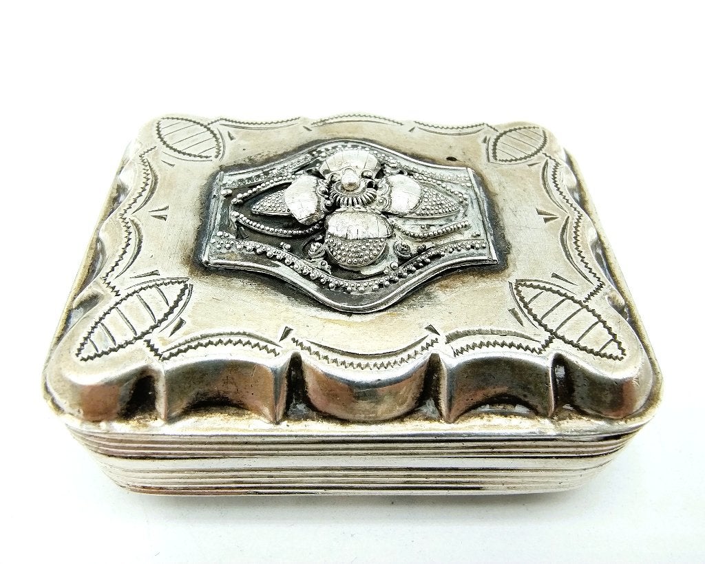 Zilveren pepermuntdoos, v/d Meulen, Joure, 1973, Verzenden, Zilver