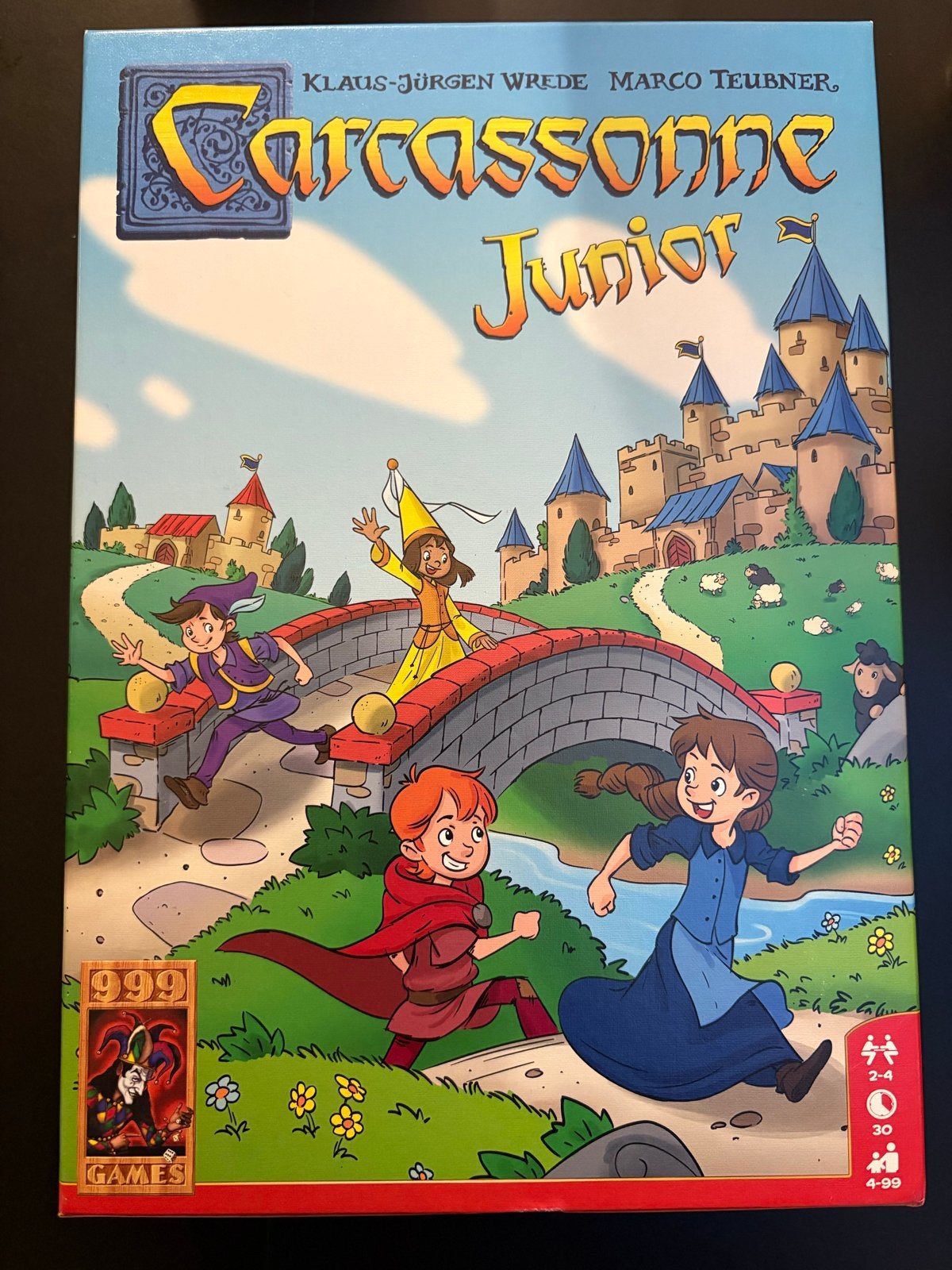 Carcassonne Junior bordspel - Zonder handleiding, Drie of vier spelers, Ophalen of Verzenden, Gebruikt