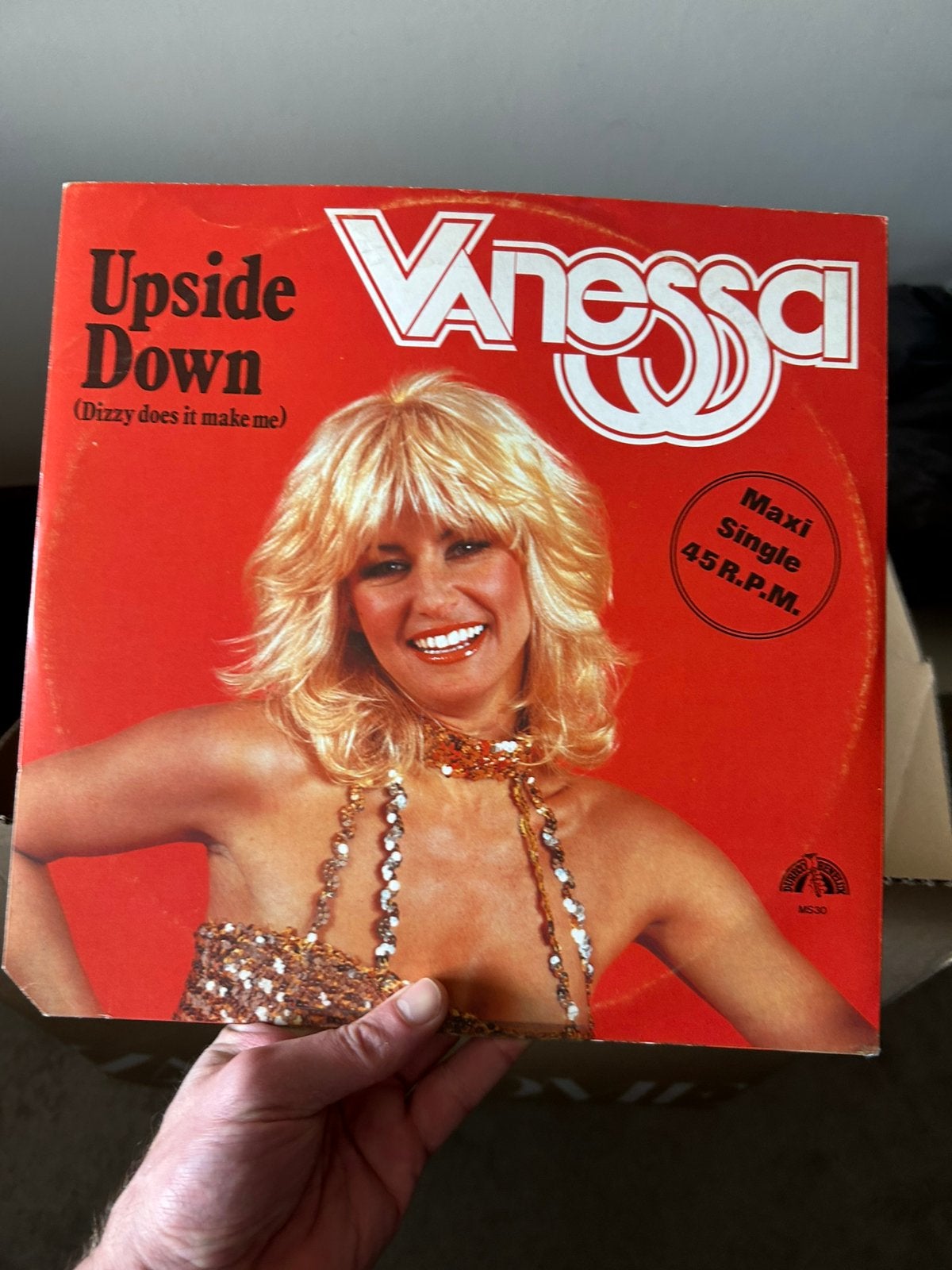 Maxi single Vanessa - upside down, Ophalen of Verzenden, Gebruikt, 12 inch