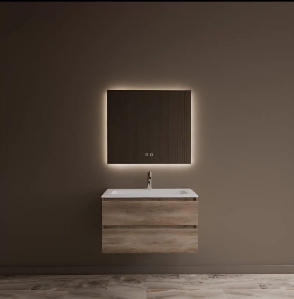 Gliss Design Zeus Badkamer Meubel Set 70cm/90cm Oud Grijs, Ophalen, Nieuw, 50 tot 100 cm, Minder dan 100 cm