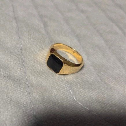 Zegelring kuzzoï goud verguld 925 maat 21 tekoop, 20 of groter, Heer, Ophalen of Verzenden, Zo goed als nieuw