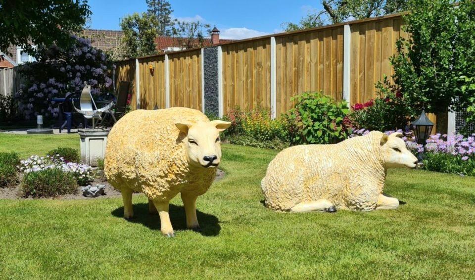 Schaap beeld geit, beeld varken, kalf, koe beeld, lammetje, Tuin en Terras, Tuinbeelden, Ophalen, Nieuw, Kunststof, Dierenbeeld