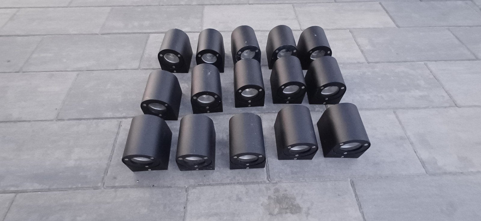 Nordlux canto 1 buitenverlichting up en downlight 15 stuks., Gebruikt, Overige fittingen, Ophalen of Verzenden, Metaal