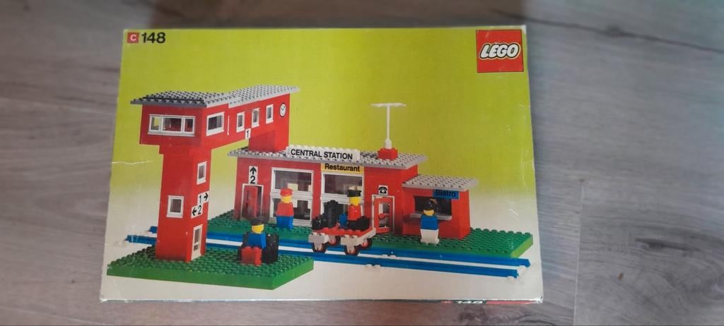 Lego trein station 148 4.5 4,5 volt 100% compleet netjes, Overige thema's, Lego, Ophalen of Verzenden, Zo goed als nieuw