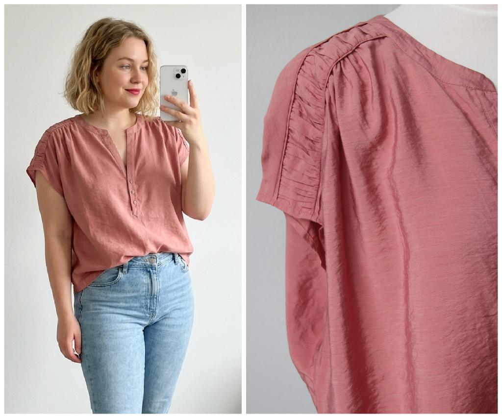 Dante 6 - prachtige oudroze top - maat 3 = M, Kleding | Dames, Tops, Zo goed als nieuw, Maat 38/40 (M), Roze, Korte mouw, Verzenden
