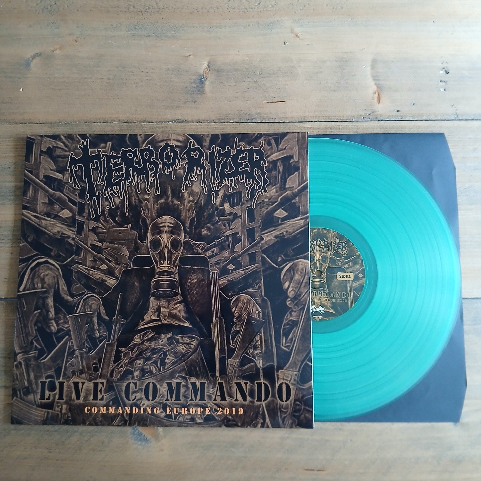 🔴 Terrorizer ☆ Live Commando • LP (Groen vinyl), LP, Beschermende buitenhoes, Death metal, Ophalen of Verzenden