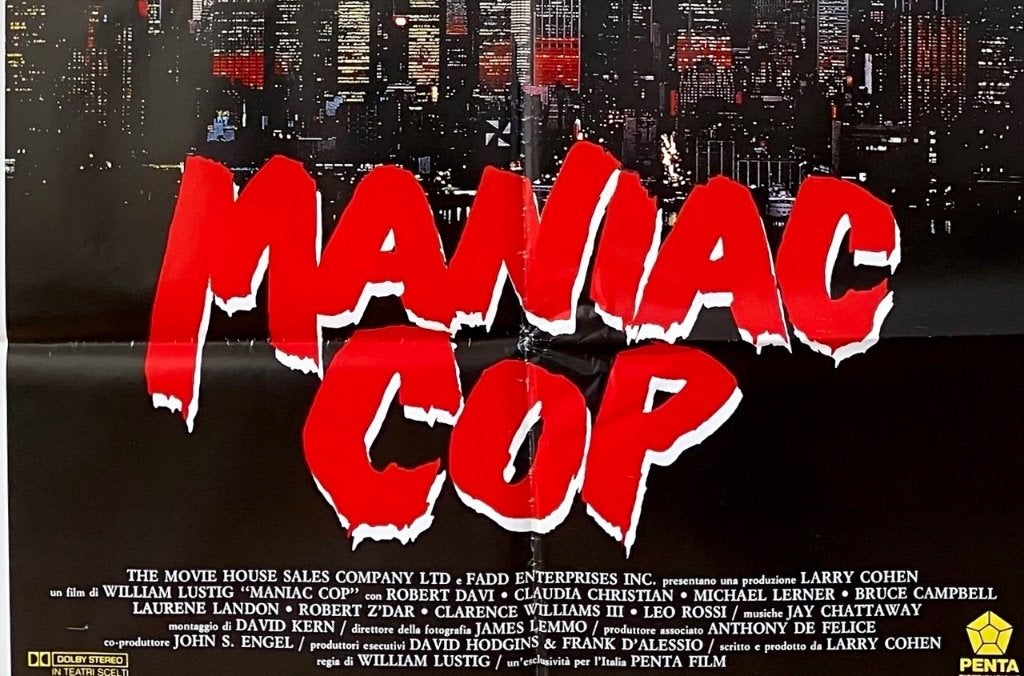 Maniac Cop 2 - Originele filmposter, Verzenden, A1 t/m A3, Film en Tv, Rechthoekig Staand
