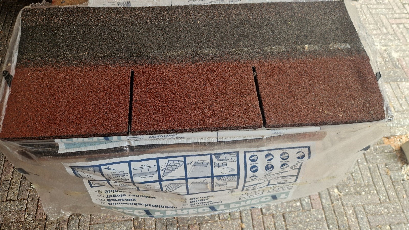 Dakshingles rechthoekig rood., Ophalen, Overige materialen, Overige typen, Nieuw