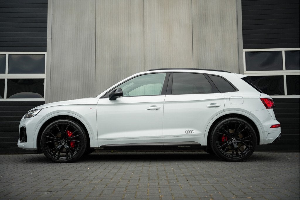 Audi Q5 55 TFSI e 367 pk S-Edition / Pano-Dak/ Adaptive-Crui, Auto's, Audi, Automaat, Gebruikt, 4 cilinders, Wit