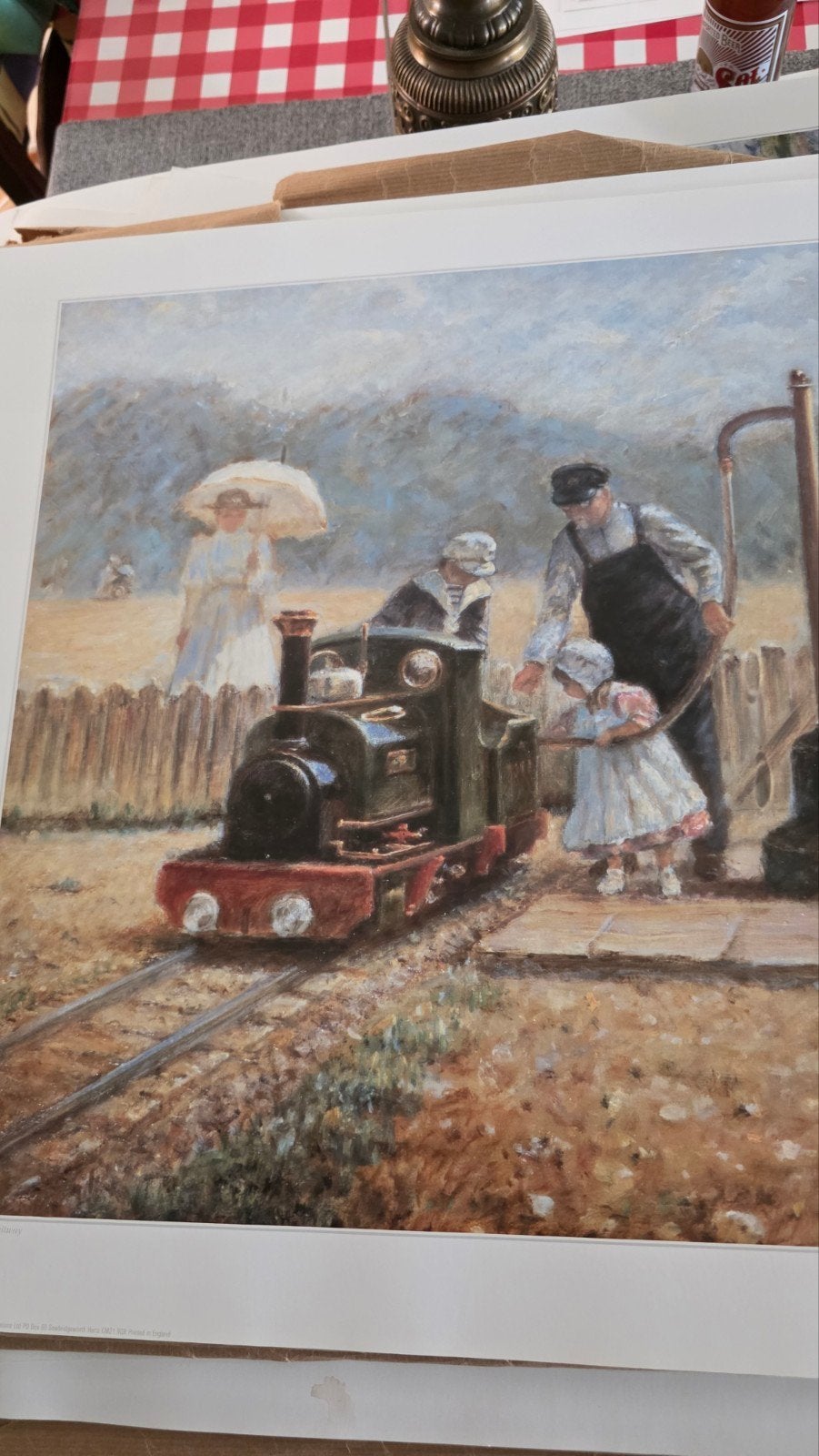 De Modelspoorbaan - René Legrand Print, Antiek en Kunst, Kunst | Schilderijen | Klassiek, Ophalen of Verzenden