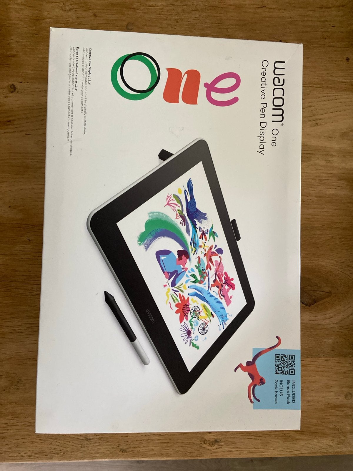 Wacom One Creative Pen Display 13.3" Tekentablet, Computers en Software, Tekentablets, Ophalen of Verzenden, Nieuw, Bedraad