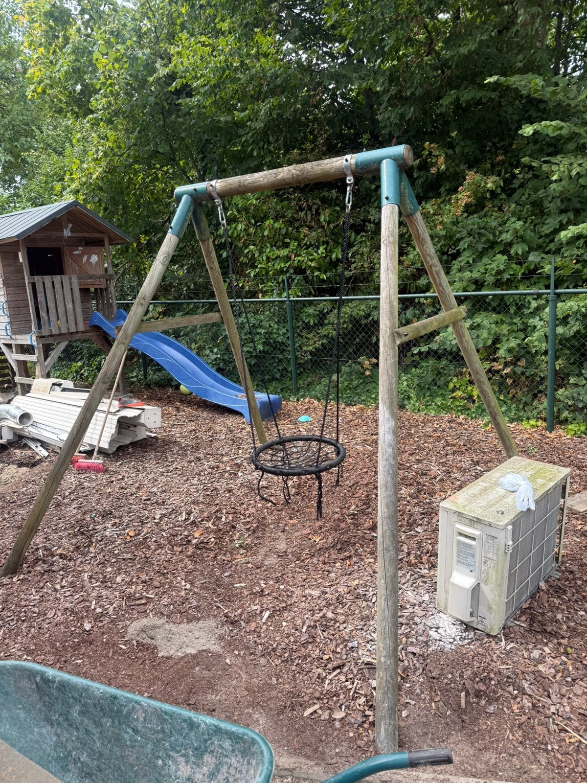 Schommel, Kinderen en Baby's, Speelgoed | Buiten | Speeltoestellen, Ophalen, Zo goed als nieuw, Schommel