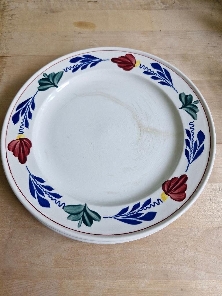 Boerenbont servies 3 dinerborden, 6 soepborden, Gebruikt, Ophalen of Verzenden, Bord(en), Boerenbont