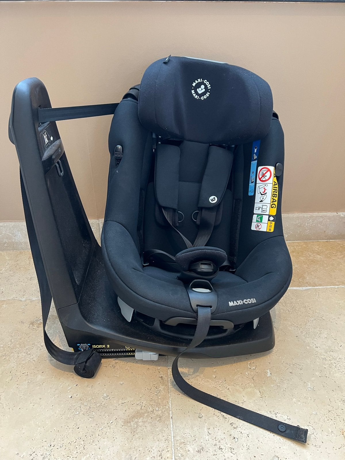 Maxi-Cosi Axissfix autostoel met Isofix, Ophalen, Gebruikt, 0 t/m 18 kg, Verstelbare rugleuning