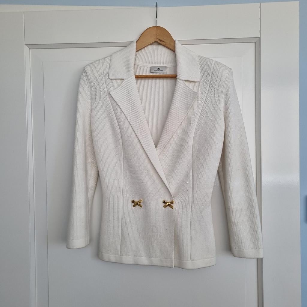 Elisabetta Franchi vest, mt IT40, Kleding | Dames, Ophalen of Verzenden, Zo goed als nieuw, Maat 38/40 (M), Beige