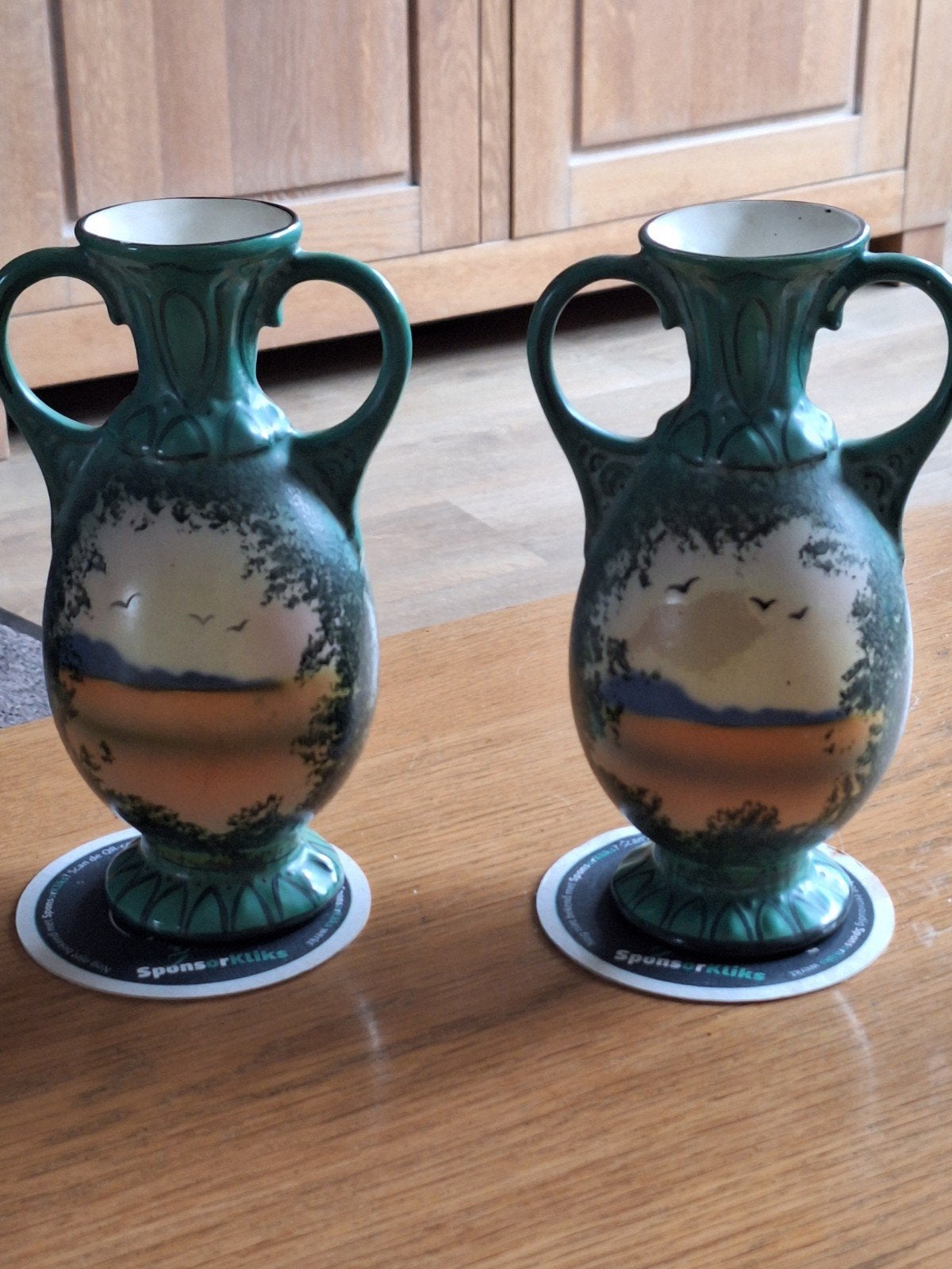 Te koop 2 decoratie Vazen, Antiek en Kunst, Ophalen of Verzenden