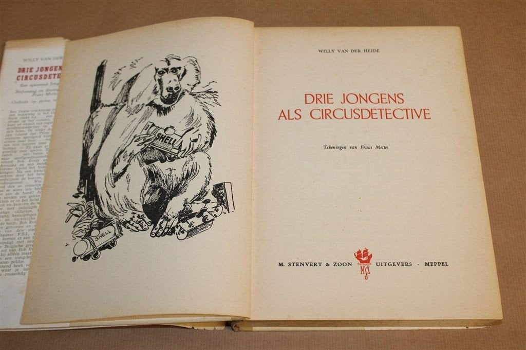 3 Jongens Circusdetective — vd Heide, Bob Evers 1e dr 1952, Boeken, Ophalen of Verzenden, Gelezen