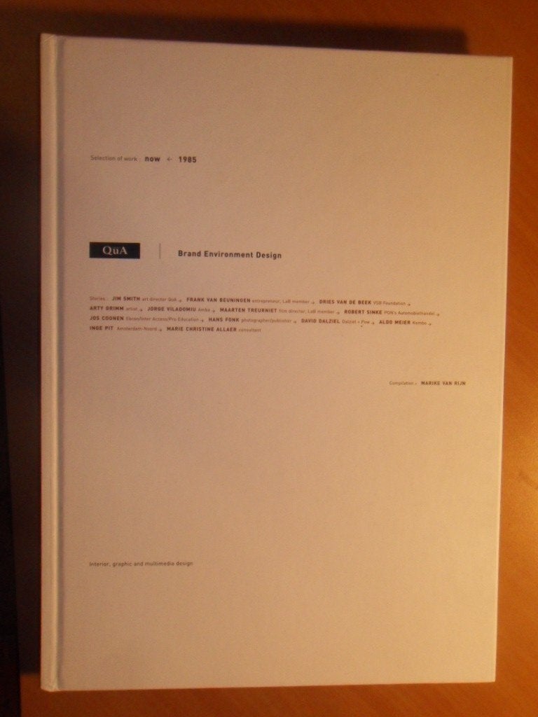 Rijn, Marike van (compilation). Brand environent design., Ophalen of Verzenden, Zo goed als nieuw, Overige onderwerpen