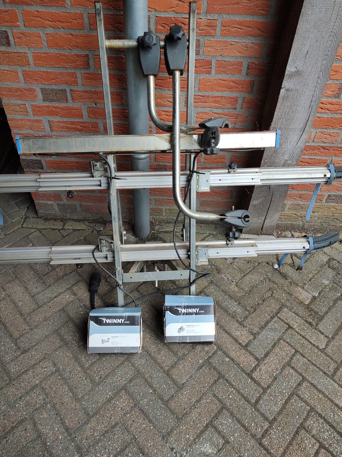 Twinny load fietsendrager met opzetstuk., Ophalen, Gebruikt, 2 fietsen, Trekhaakdrager