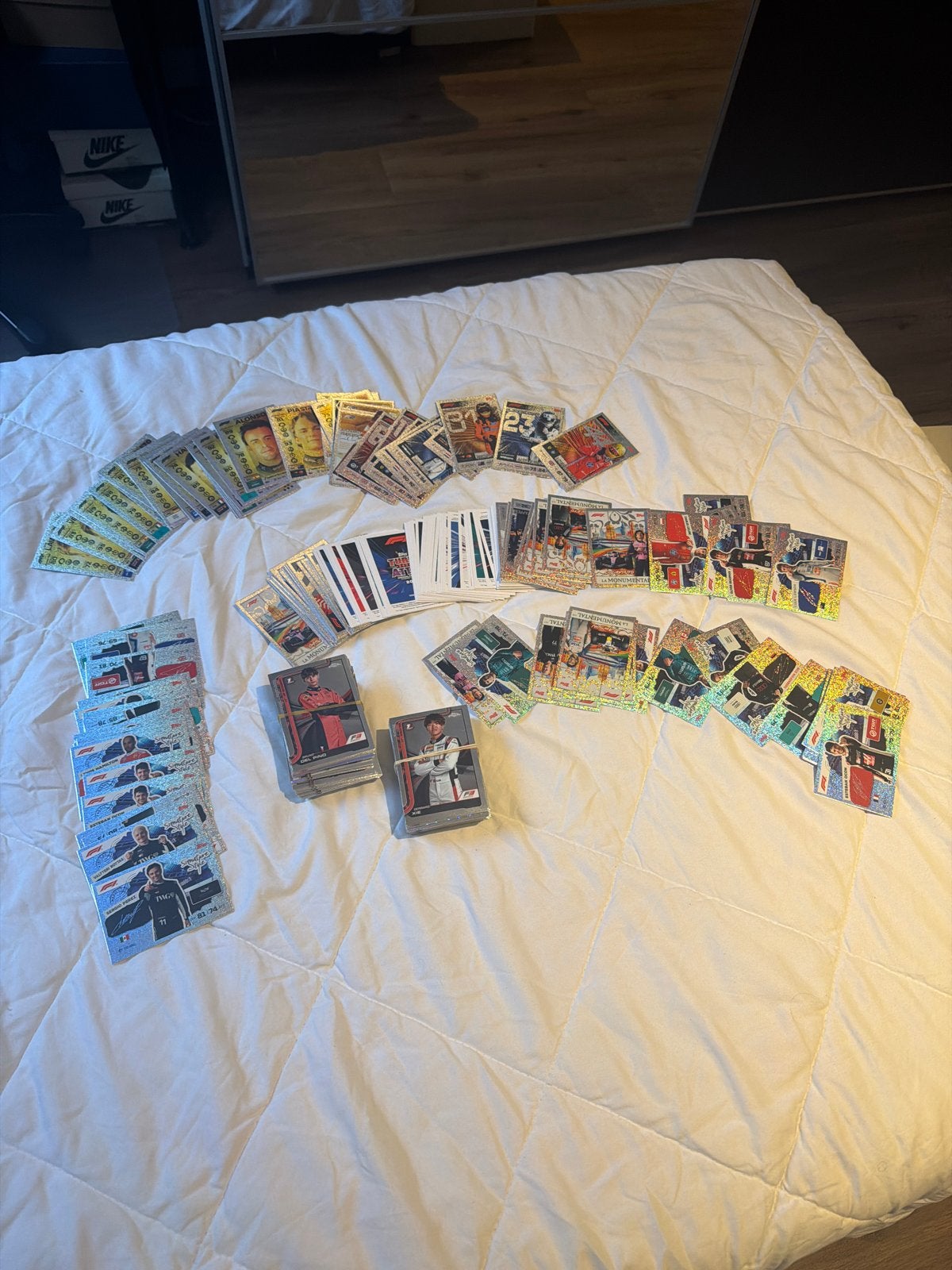 Grote bulk Formule 1 kaarten - Topps Chrome F1, Ophalen of Verzenden, Gebruikt, Meerdere kaarten, Foil