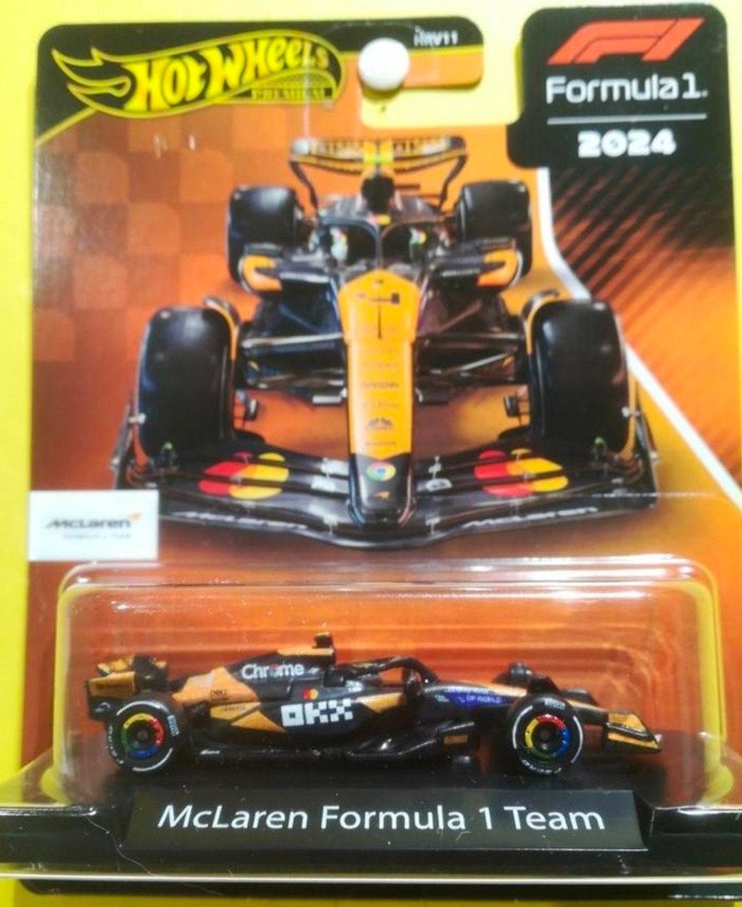 Mc Laren Formula 1Team Hot Wheels Premium F1 2024, Ophalen of Verzenden, Nieuw, Auto