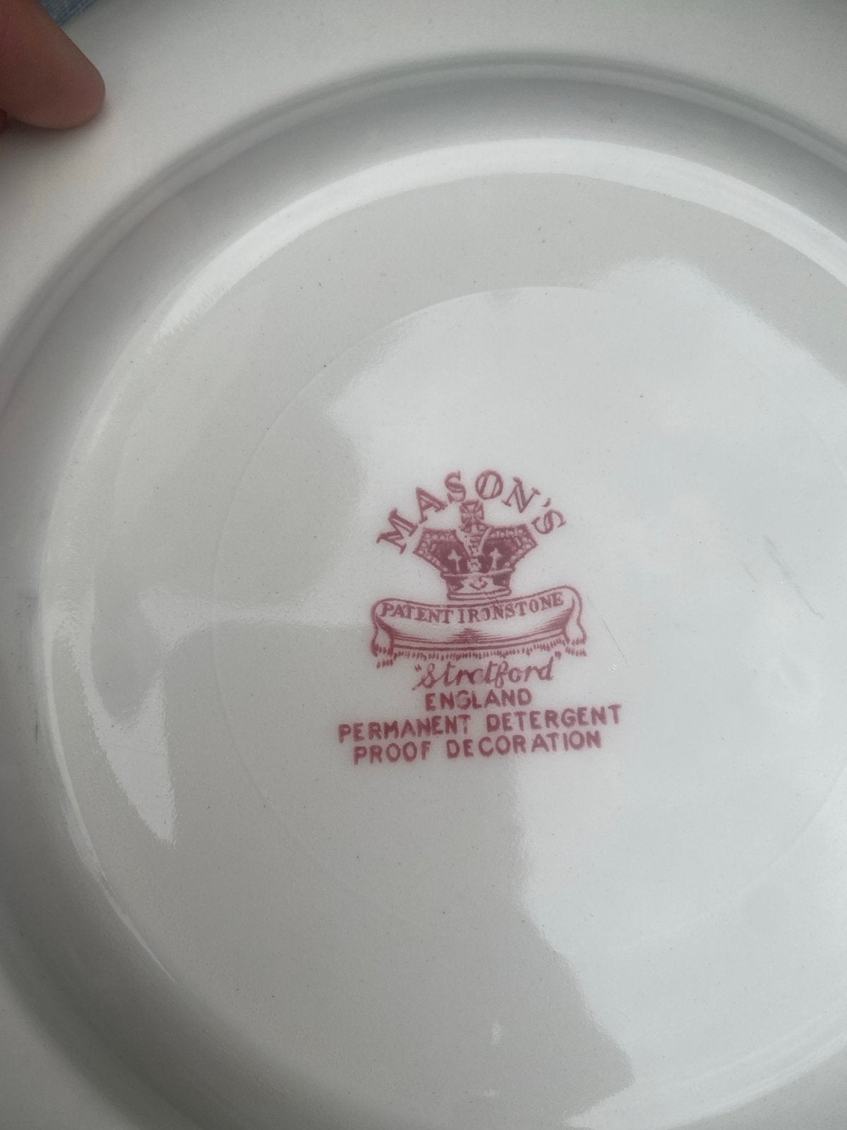 Mason's Ironstone Stratford Servies - Rood/Wit, Antiek en Kunst, Ophalen of Verzenden