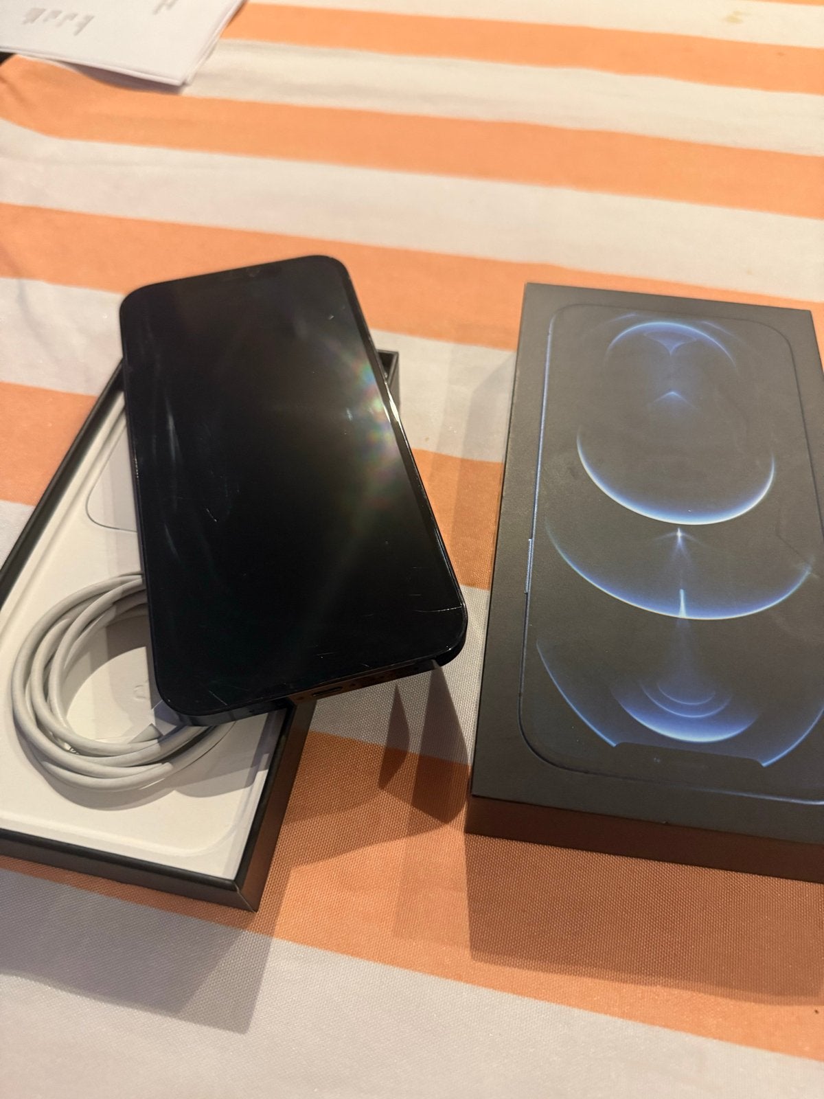 iPhone 12 Pro Max 128 GB Pacific Blue (Model A2411), 128 GB, Blauw, Zo goed als nieuw, Zonder simlock