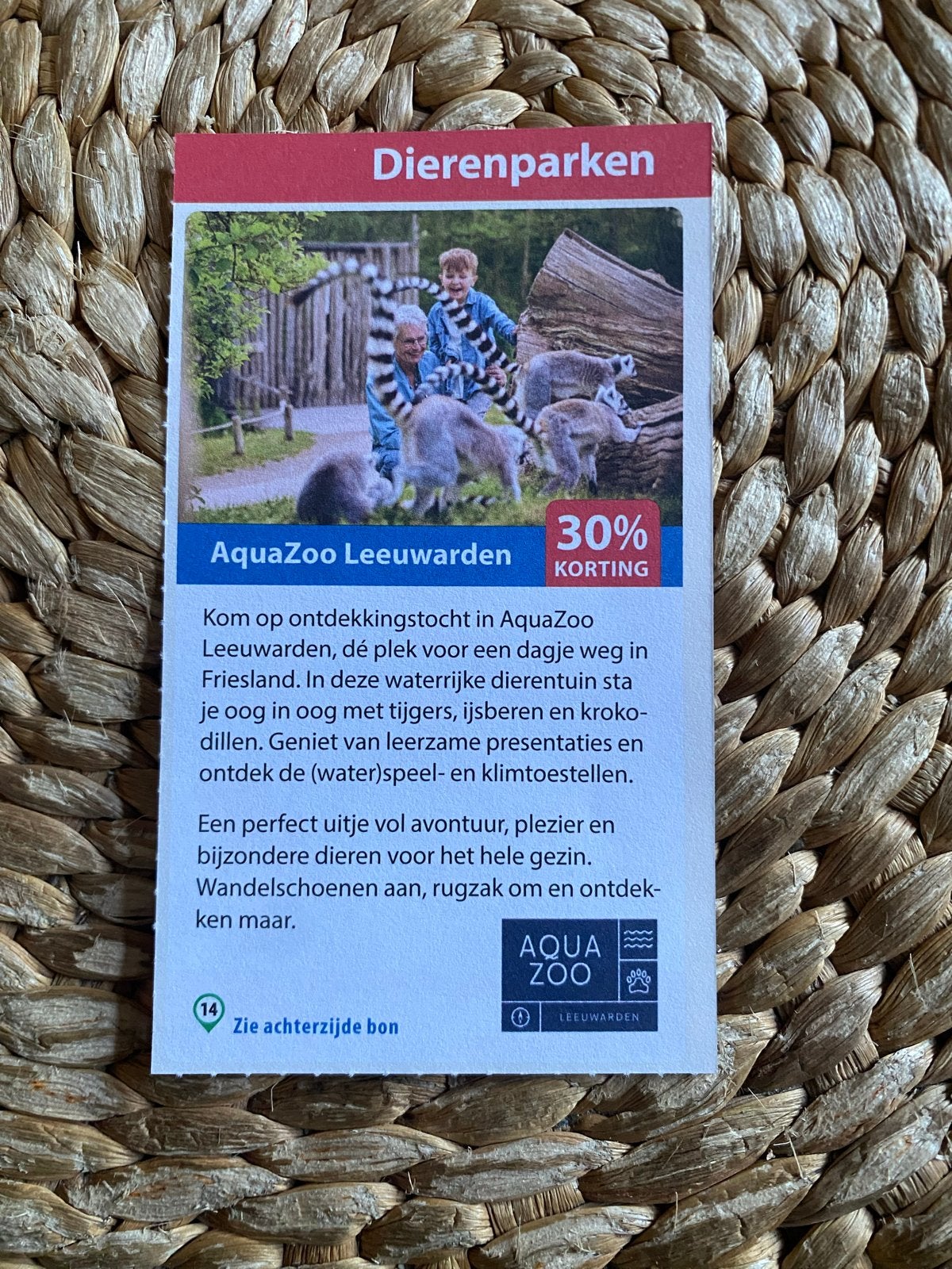 Aqua zoo Leeuwarden, Tickets en Kaartjes, Kortingskaart