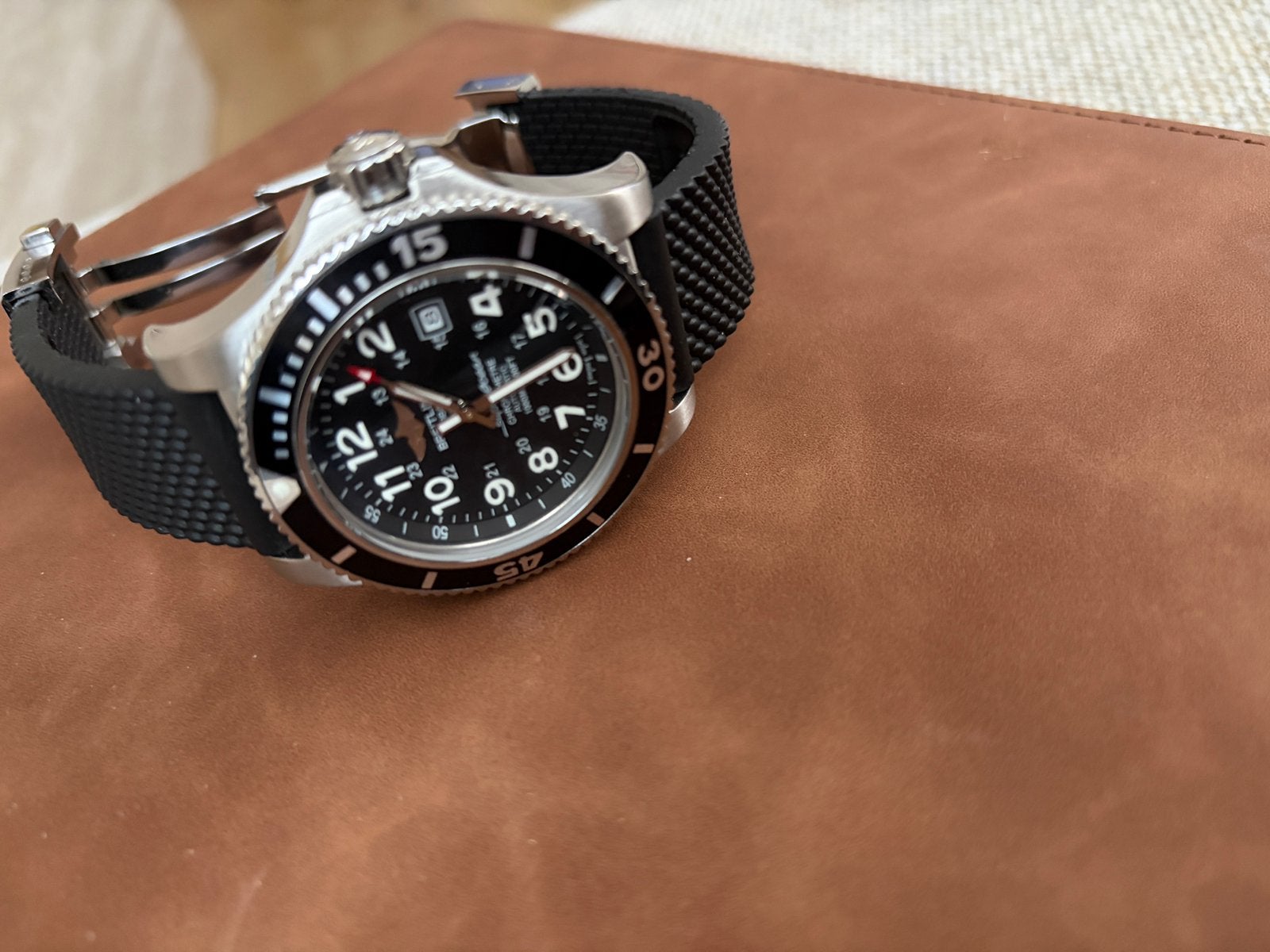 Breitling superocean 2 44mm, Ophalen of Verzenden, Zo goed als nieuw, Staal, Breitling
