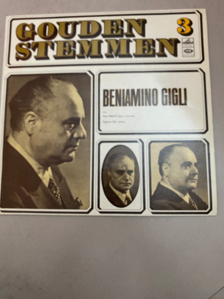 Beniamino Gigli - Gouden Stemmen 3 LP (1970), LP, Gebruikt, Overige genres, Ophalen of Verzenden