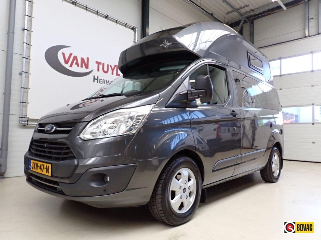Ford Nugget Hoog dak 155 PK 2016, Buscamper of Camperbus, Airbags, Verwarmde buitenspiegels, Koelkast