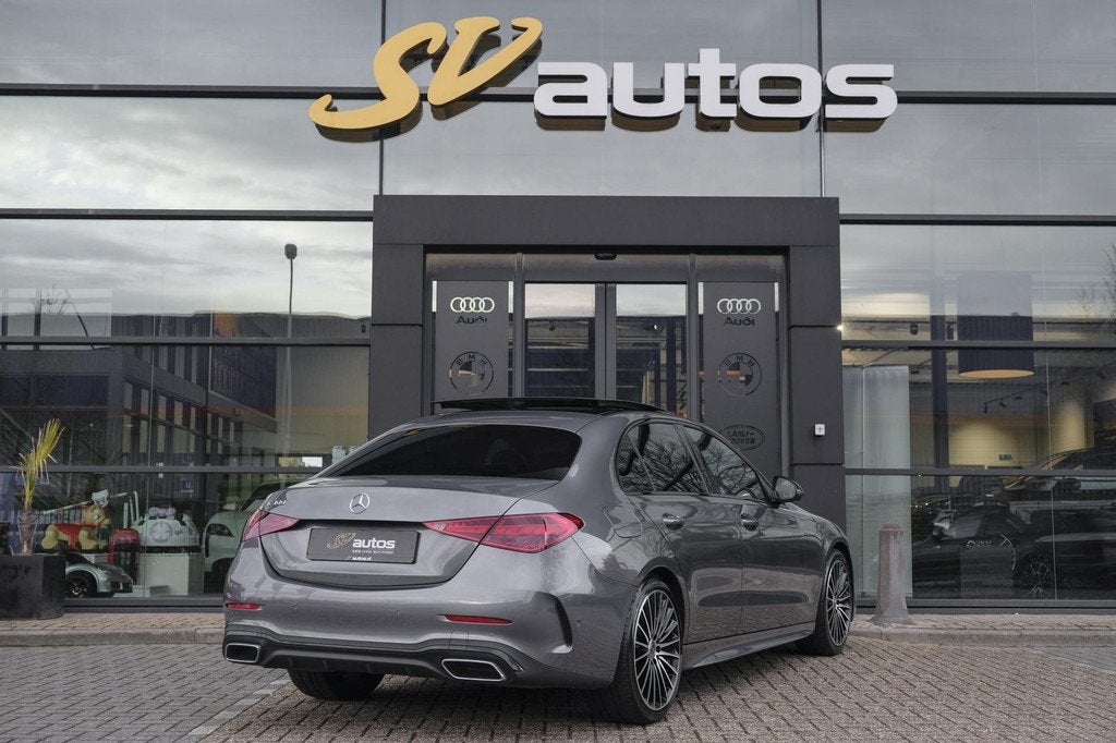 Mercedes-Benz C-klasse C300 AMG 258pk Panoramadak Burmester, Auto's, Mercedes-Benz, Automaat, Gebruikt, 4 cilinders, 258 pk