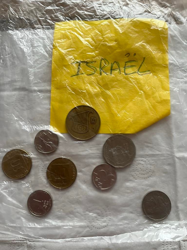 8 munten uit Israël, Ophalen of Verzenden, Midden-Oosten, Setje