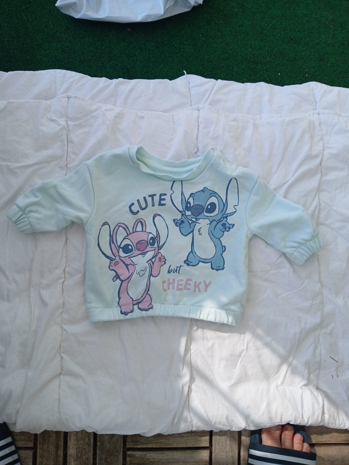 Disney Stitch & Angel trui - 3-6 maanden, Ophalen of Verzenden, Zo goed als nieuw, Disney at Primark, Truitje of Vestje
