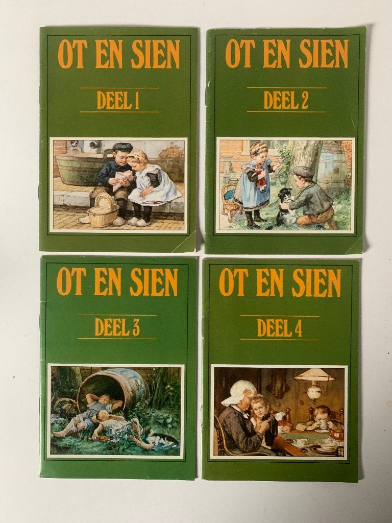 Honig boekjes Ot en Sien (1 t/m 4) 1984, Ophalen of Verzenden, Gebruikt, Overige typen