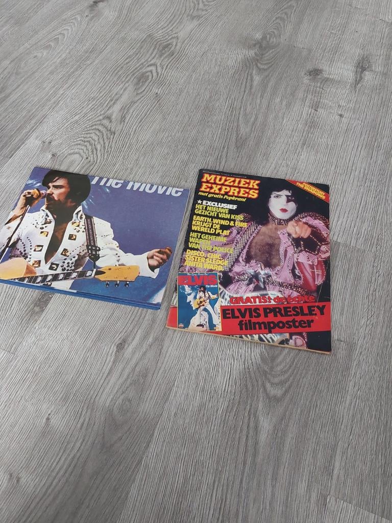 vintage poster ELVIS , 1979. ( KISS, The Police), Verzamelen, Muziek, Artiesten en Beroemdheden, Verzenden, Zo goed als nieuw