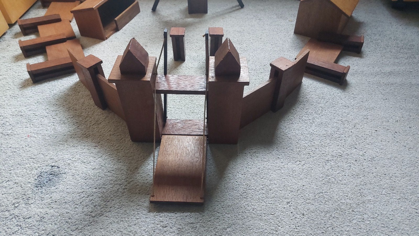 Houten bouwset kasteel - creatief speelgoed, Ophalen