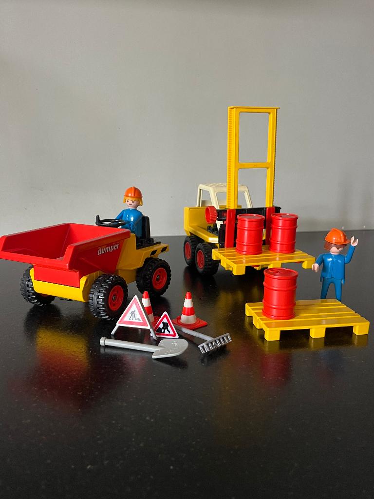 playmobil heftruck +???, Kinderen en Baby's, Ophalen of Verzenden, Gebruikt, Los playmobil