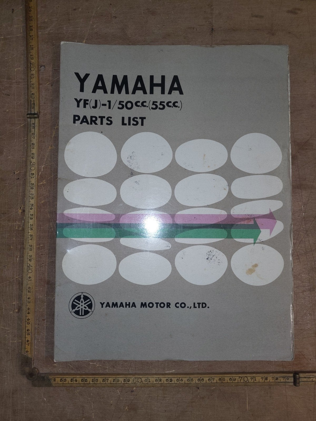Onderdelen Catalogus Yamaha YF-1. 1964, Ophalen of Verzenden, Gebruikt