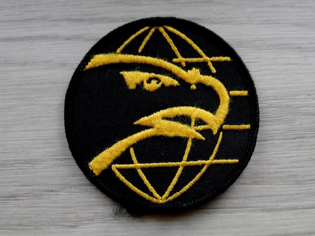 Ronde patch RNLAF Hawk Anti Aircraft Missile System, Verzenden, Luchtmacht, Nederland, Embleem of Badge