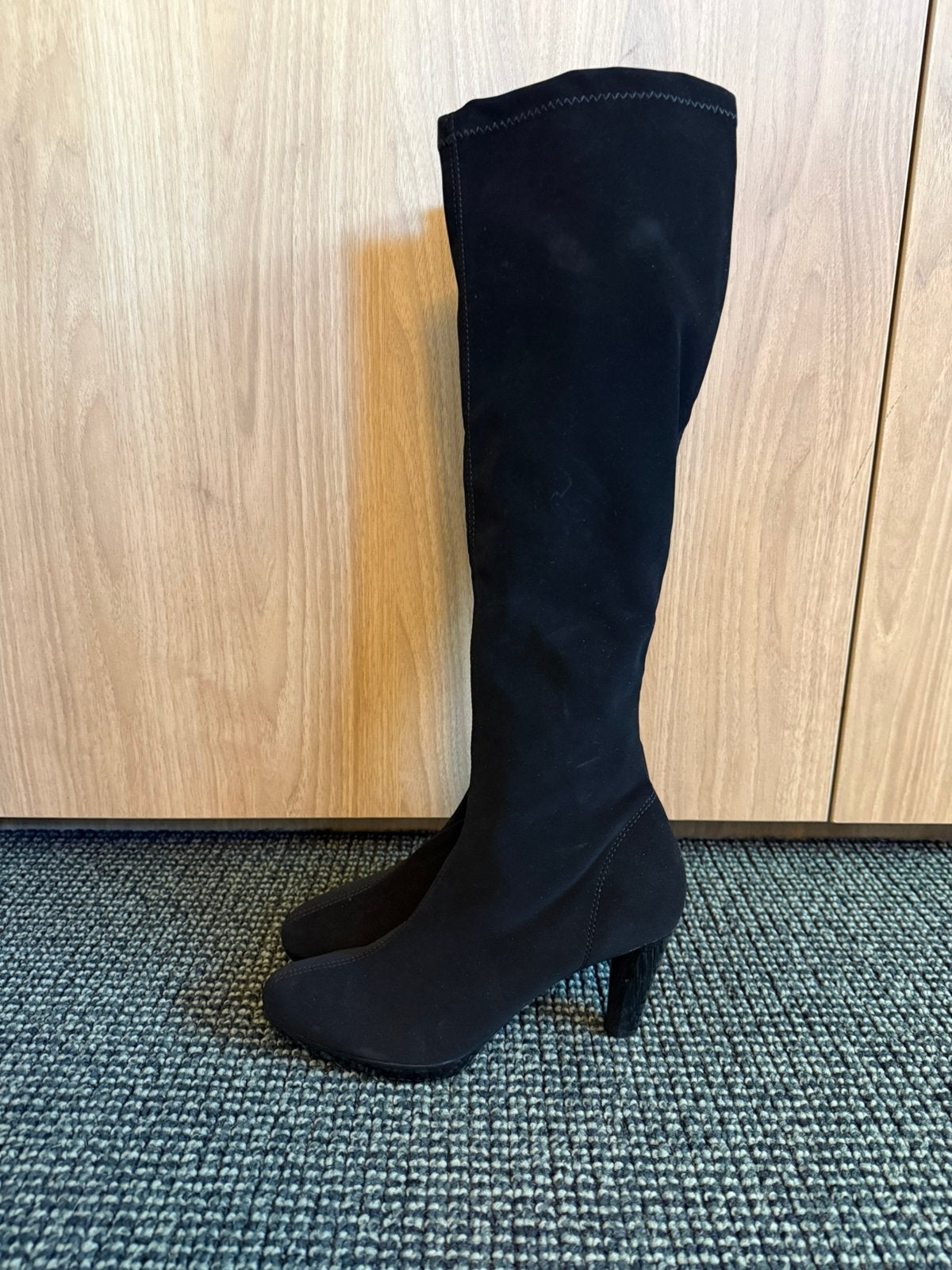 Zwarte knielaarzen NR rapisardi maat 37, Ophalen of Verzenden, Zo goed als nieuw, Zwart