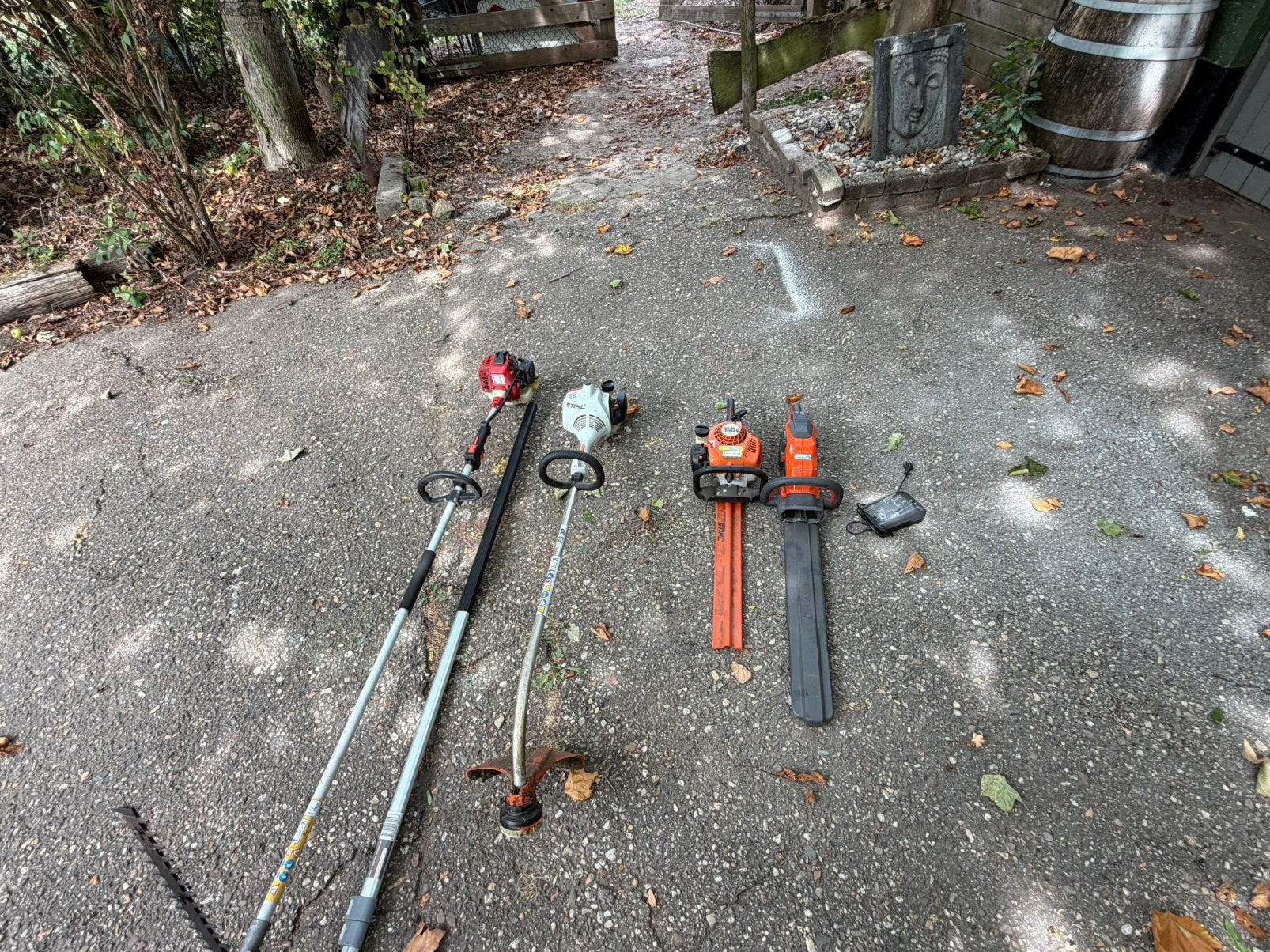 Tuinmachine pakket, Ophalen of Verzenden, Zo goed als nieuw, Benzine