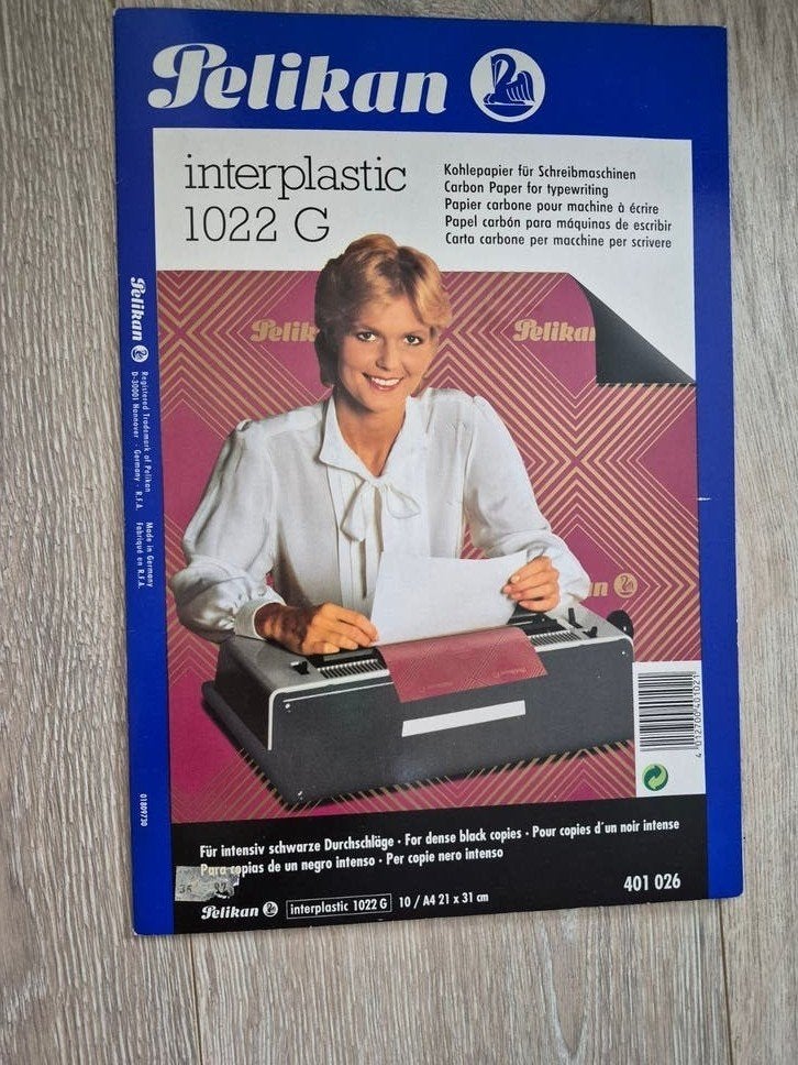 Pelikan carbonpapier 10 vel, Ophalen of Verzenden