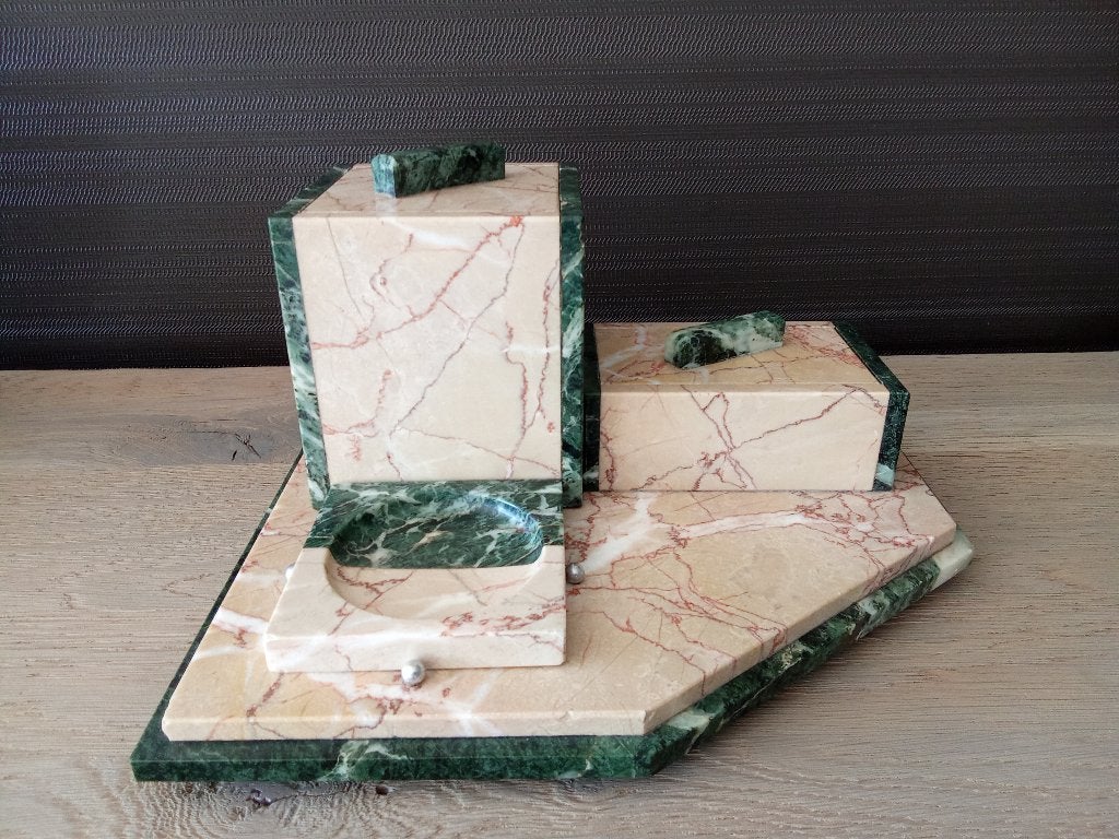 Art - Deco badkamer set in marmer, Ophalen of Verzenden, Gebruikt