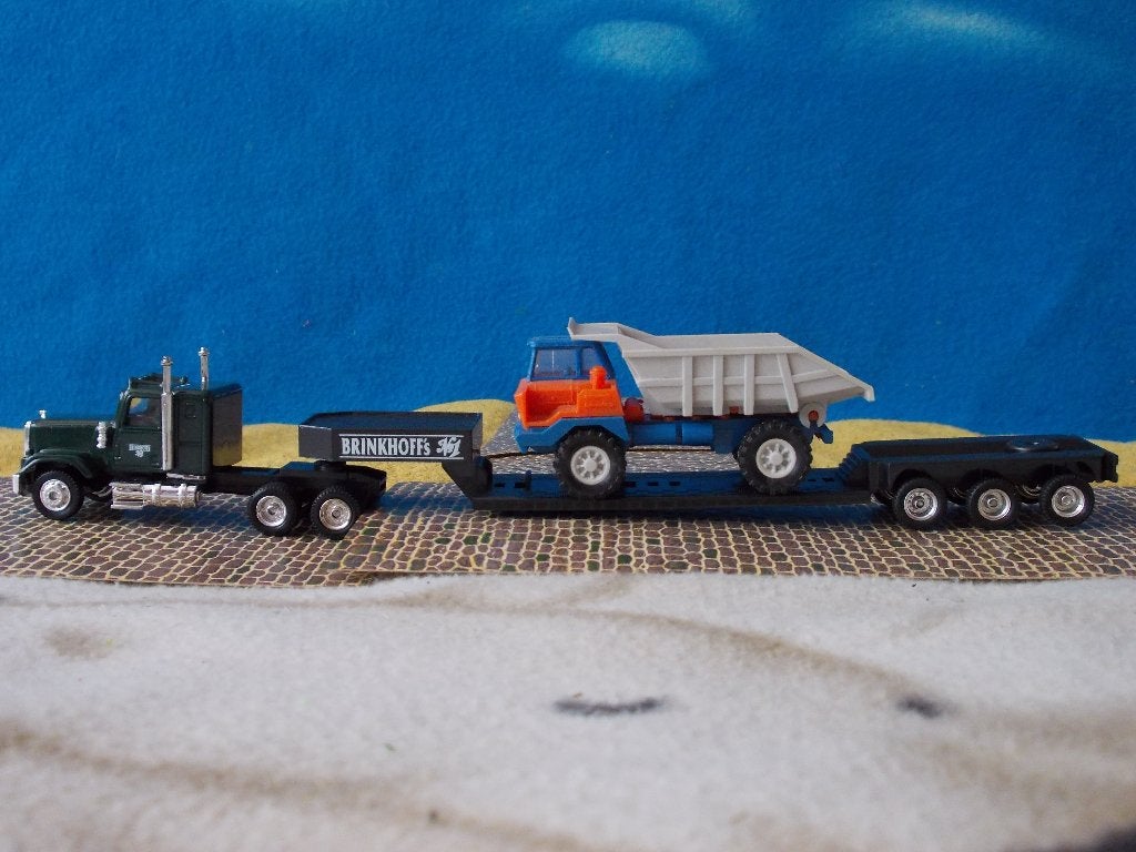 Mack Superliner dieplader+Perlini Dump truck AANBIEDING SET2, Ophalen of Verzenden, Nieuw, Bus of Vrachtwagen, Overige merken